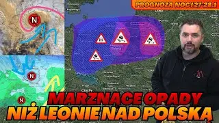 Niż Leonie nad Polską. Opady mieszane i marznące. Mgły. Trudne warunki na drogach. Prognoza