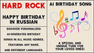 Birthday Song│Hard Rock│Russian Language│Happy Birthday│AI Music│Song for Katya│AI Birthday Song