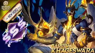 NEW HERO GARUDA KHAGESWARA!! OP ATAU AMPAS? | MID LANE BUILD & ARCANA | HONOR OF KINGS | #09