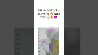 frizza and goku drawing 🔥💯#part two 🕝#animeart #art #anime