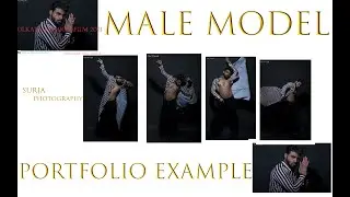 MALE MODEL PORTFOLIO EXAMPLE | Photography poses for men