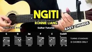 Ngiti - Ronnie Liang | Easy Guitar Chords Tutorial For Beginners (CHORDS & LYRICS) #guitarlesson