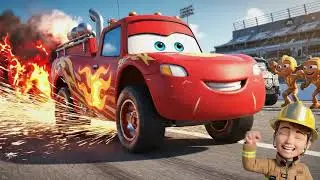 Fire Station Heroes &ndash; Episode 9 | Red Blaze & The Meteor Mission | Talking Fire Trucks Animation