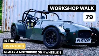 Ep 79 - SUZUKI GSXR1000 SUPER BIKE ENGINE CAR Test Drive - Workshop Walk 79
