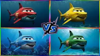 🚜💥😱MCQUEEN SHARK MONSTER🎶 Coffin Dance Song #2