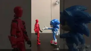 I know it&rsquo;s not Mario day but yeah #sonic #sonicthehedgehog #memes #stopmotion #marioandsonic