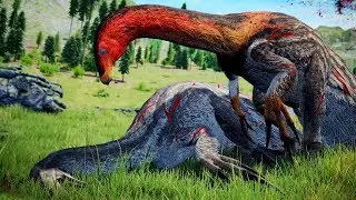 A vingança do Therizinossauro, Emboscada dos Tiranossauros Rex | The Isle Realismo | (PT/BR)