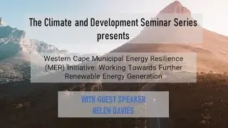Climate & Development Seminar Series - Helen Davies