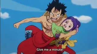 Tama sees Ace in Luffy - Luffy uses Red hawk [ One Piece Ep- 906 ]
