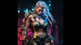 Cyberpunk Futuristic Girl NFT