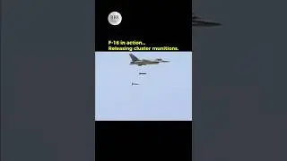 F-16 Drops Cluster Bombs &ndash; Rare Footage #aviationhistory #history #facts #f16 #clusterbomb