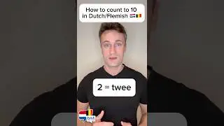 Counting to 10 in Dutch/Flemish #belgium #dutch #learndutch #netherlands
