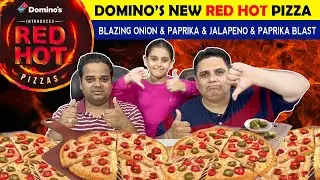 Domino's NEW Red Hot Pizza ! Dominos Blazing Onion & Paprika ! Dominos Jalapeno & Paprika Blast