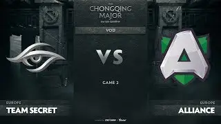 Team Secret vs Alliance, Game 2, EU Qualifiers The Chongqing Major