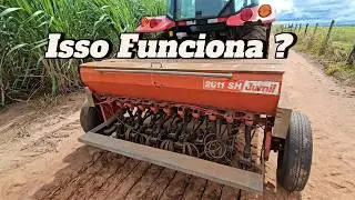 Achei Que Ia Dar Certo… 😬 Semeadora de Trigo na Braquiária