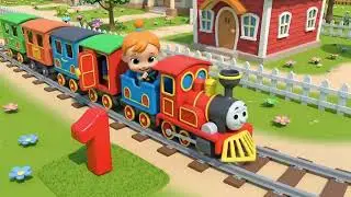 1 to 10 Counting Train 🚂 | Colors & Numbers Song for Kids | Nursery Rhymes