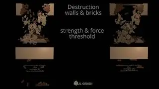 Destruction walls & bricks: strength & force threshold