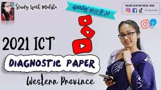 2021 O/L Diagnostic paper | Western Province | ICT |@Studywithmalsha