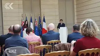 PM meets fellow 'young guns' Macron & Trudeau in Paris: RNZ Checkpoint