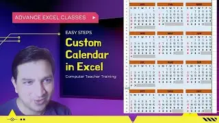 2022 calendar in Excel | How to make a TABLE Calender in Ms Excel | Custom calendar in Ms Excel