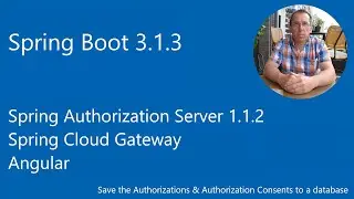 Spring Authorization - Server Spring Cloud Gateway -  Save Authorization  & Consents to a Database