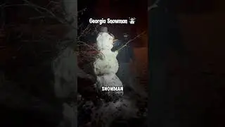 We got snow in Georgia! #rust #snow #snowman #atlanta #georgia #atl