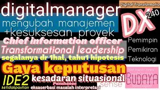 Gaya keputusan ide2 kesadaran situasional ketidakpastian penahanan eksaserbasi masalah interpretasi