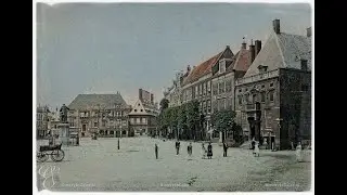 Stadsgezichten oud Haarlem 1913, ingekleurde film met geluid. Colorized footage sound added.