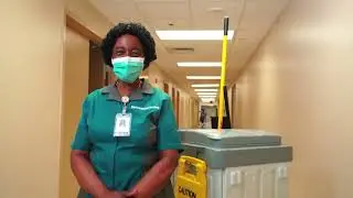 Day in the Life of Ruth, a Environmental Health Services Cleaner in Maryland Hospitals
