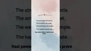 Real Power Speaks in Silence 💫 | Deep Life Quote #Motivation #Wisdom