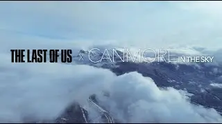Canmore, Alberta Snowy Mountains (4K) Drone Aerial with Last of Us Theme Music