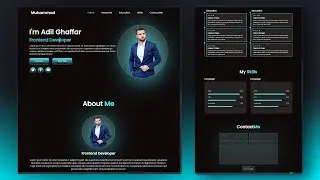 Responsive Personal Portfolio Website using HTML CSS & JavaScript 