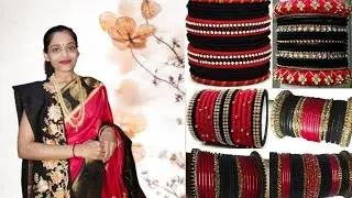 Red and Black bangles set | beautiful bangles designs and ideas |
