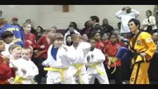 Grandmaster Choi Holding Focus Mitts