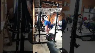 Powerbuilding routine is working. #dad #bodybuilding #deadlift #powerbuilding #homegym #natural