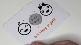 Gender Reveal Scratchcard - It's a boy!