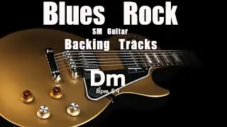 Blues Rock Guitar Backing Track (Dm) BPM 59