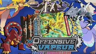 OUVERTURE DE 4 BOOSTERS POKEMON XY OFFENSIVE VAPEUR !