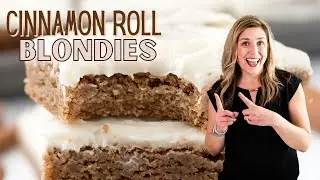 Fudgy Cinnamon Blondies Recipe