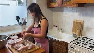 Part 2 : Girl Cooking Hot Smoked Meat at Home for the First Time 🔥🥹🥹 #camping #Outdoors 