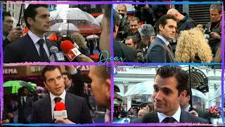 Henry Cavill❤️ Man of Steel UK in London Premiere Red Carpet Interview Compilation 1
