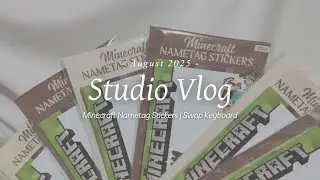 Studio Vlog Ph #15: Restocking Minecraft Nametag Stickers | Packing Orders | Swap Keyboard