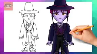 How To Draw Abby Saja from Kpop Demon Hunters | Drawing Tutorial