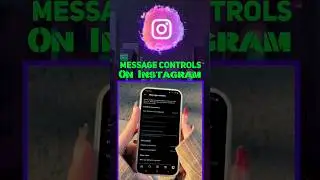 Message Control Panel on Instagram #instagram #youtubeshorts #instasettings