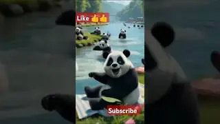 Water fights, food, and a spinning boat&mdash;pandas know how to party!#trending #cartoon #funny #kidsfun