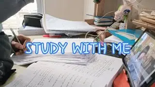 Study With Me 🗒️no bgm🗒️ **10min Desk cleaning w music**