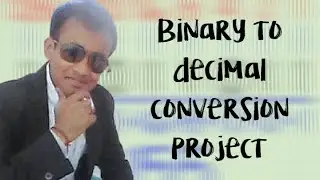 Binary to Decimal conversion project, electronics projects for Btech and BE students.