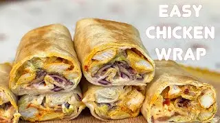 Spicy Chicken Wrap, Quick And Easy Recipe by uk malayalee Kitchen