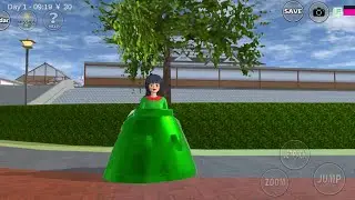 Mio Aida New Princess Gown 💚👗 Sakura School Simulator | Easy Tutorial | Princess Pink Gown