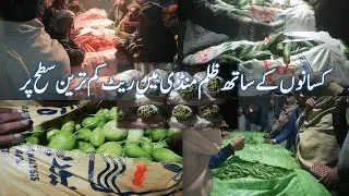 Vegetable Auction New LHR Mandi | Sabzi Boli| Vegetable Markeet Boli Allah Tawakal Agricultural Farm